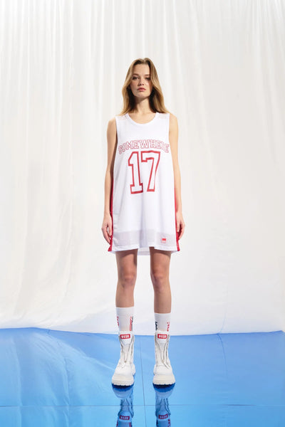 Vdr Beyaz BASKETBOL Elbise