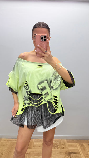 Tasarım Kurukafa Detaylı Tişort